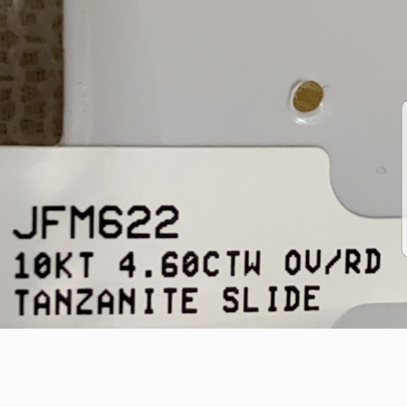 Tanzanite Large Pendant Slide 10kt gold - Picture 10 of 11